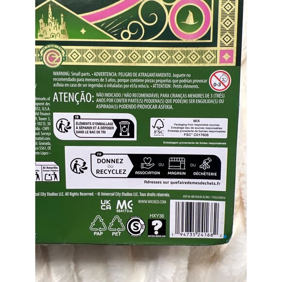 Mattel Wicked Movie Nessarose Doll URL MISPRINT ERROR BOX  Collectors Doll - Picture 9 of 12